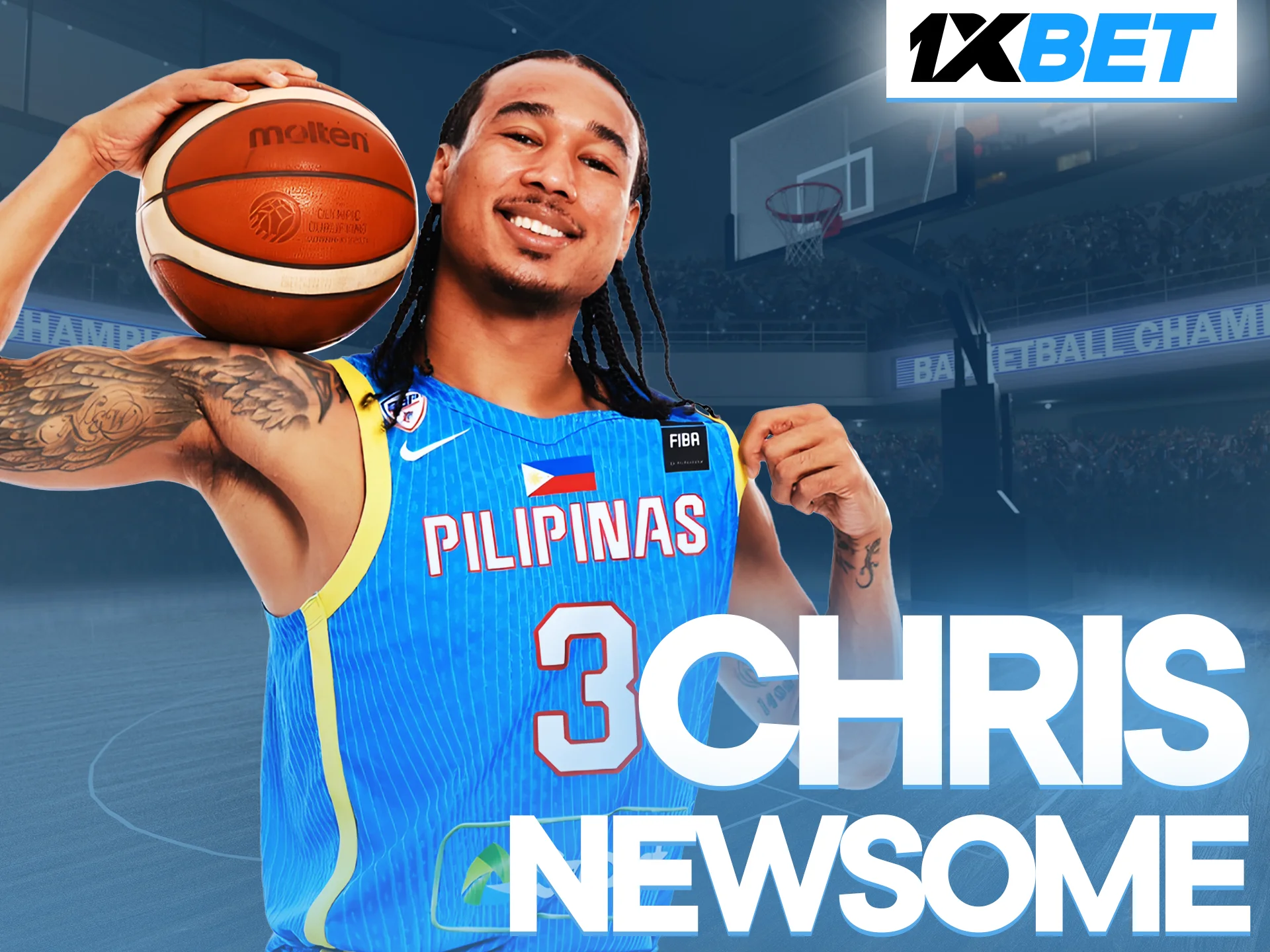 Discover Chris Newsome's journey with 1xbet.
