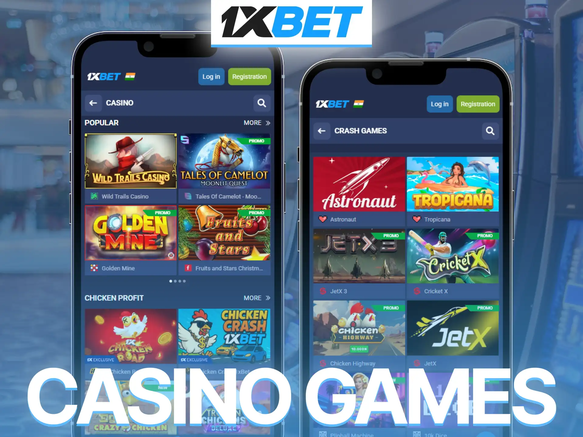 Explore popular casino games inside 1xBet application and enjoy exciting gameplay.