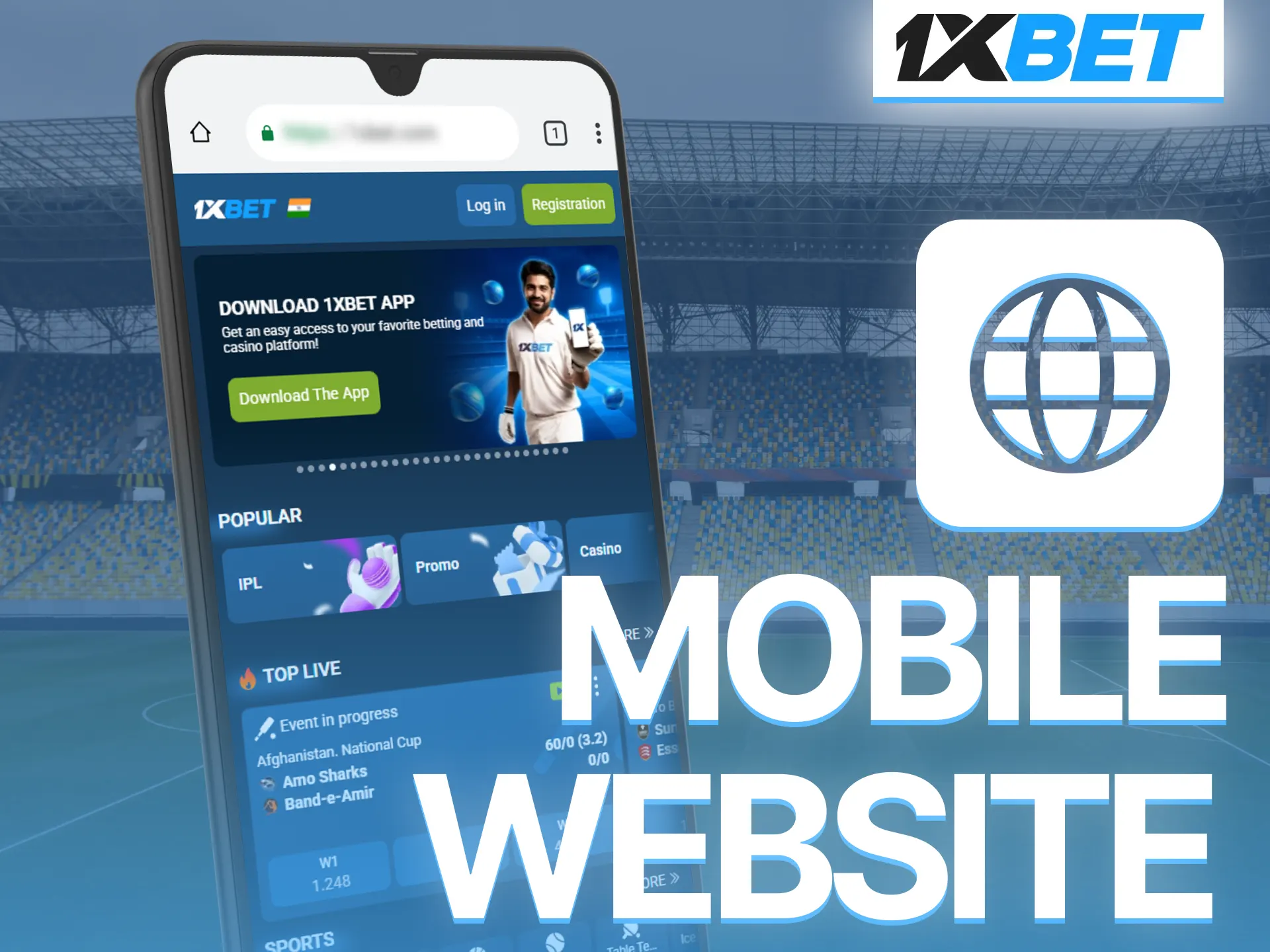 Access convenient 1xBet mobile website and enjoy seamless gaming experience everywhere.