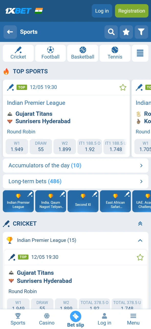 Place sport bets using 1xBet application and enjoy live wagering excitement.