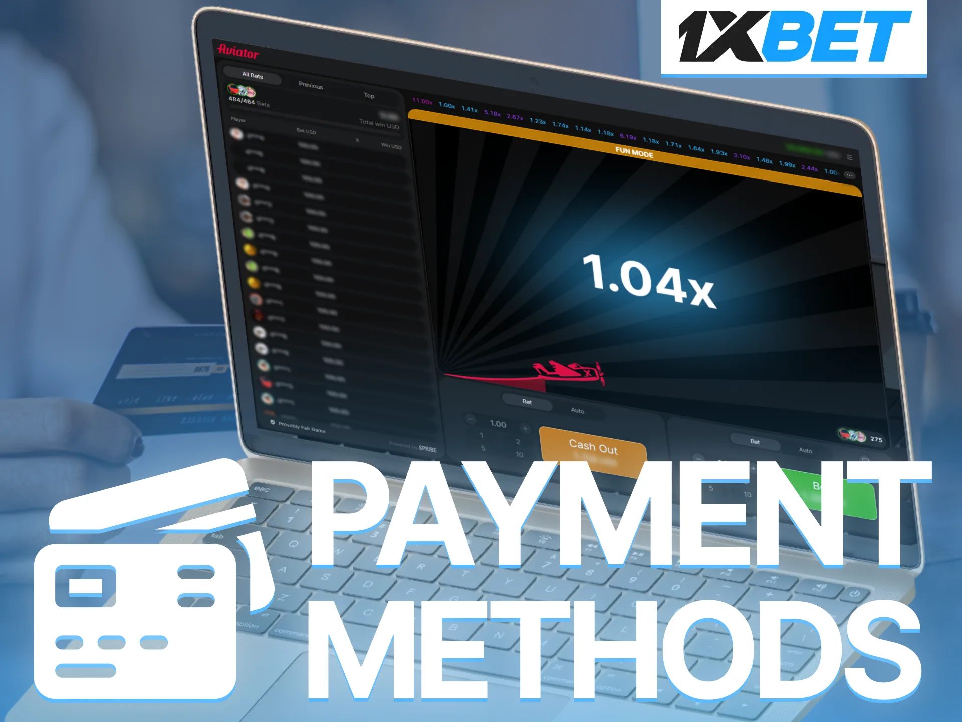 Enjoy secure deposits and fast withdrawals when playing Aviator on the 1xBet platform.