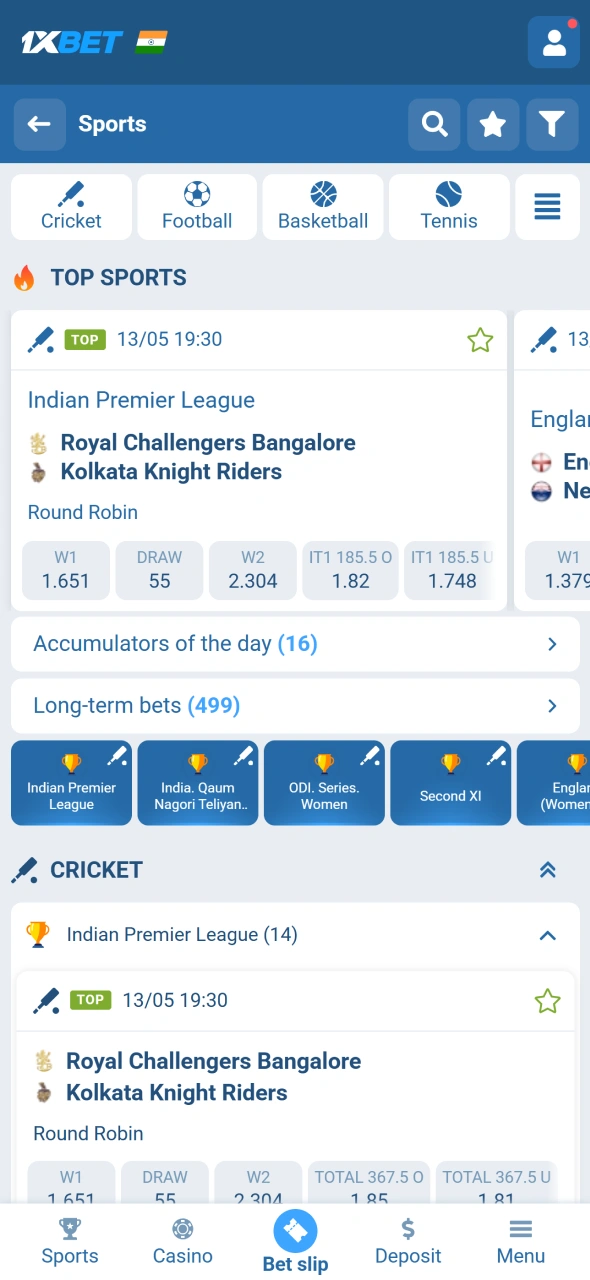 Place bets on 1xBet and enjoy enhanced gaming and sportsbook experience.