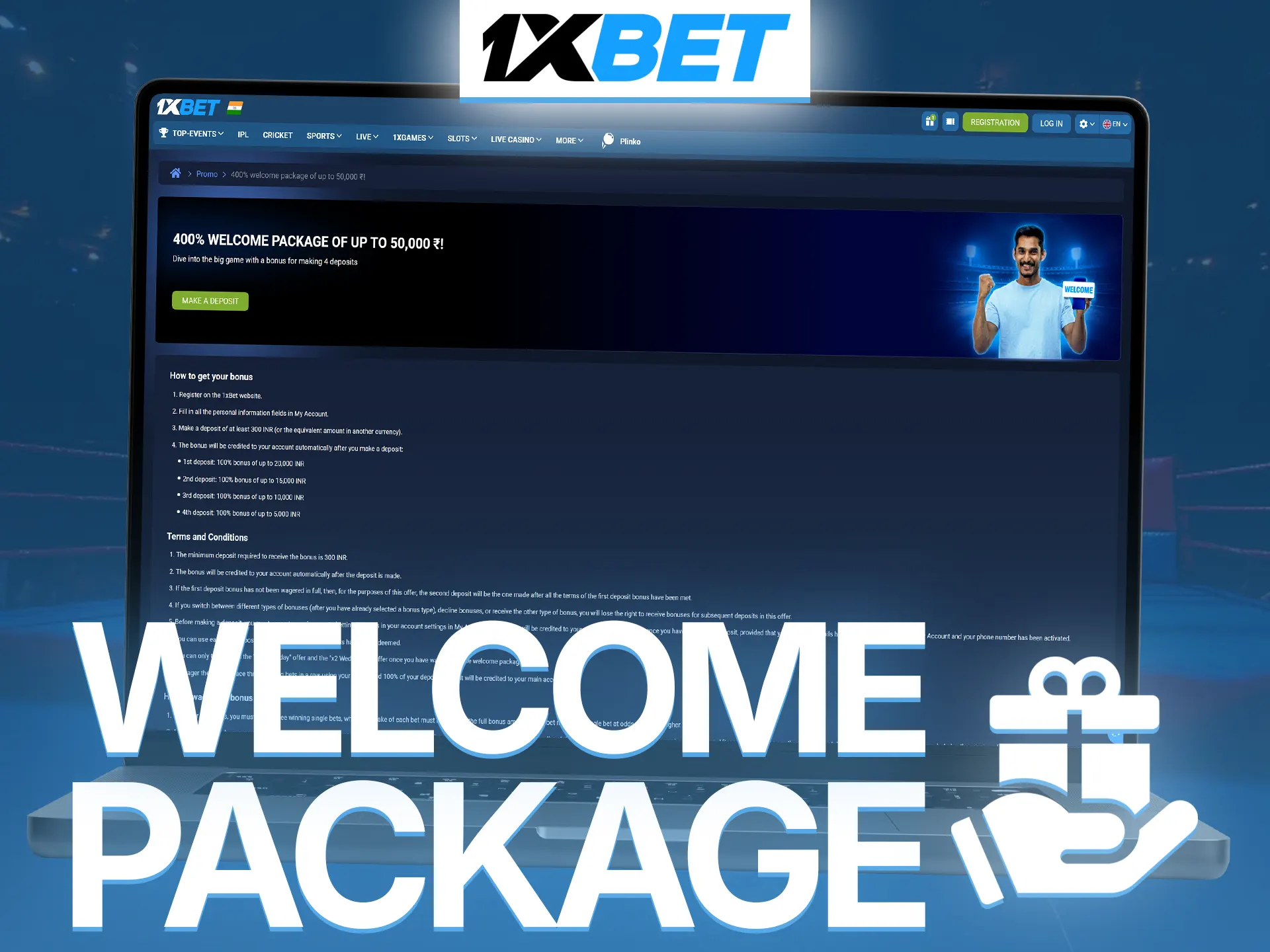 Claim your massive 1xBet welcome bonus for a great start in boxing betting.