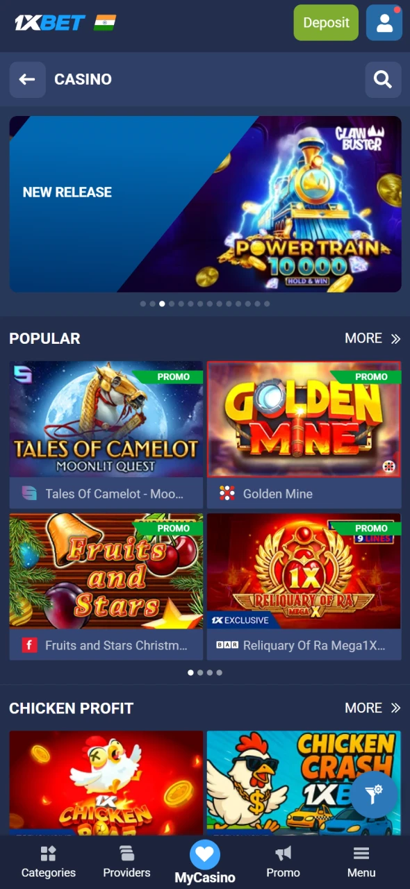 Choose your favorite casino game and start winning today at 1xBet.