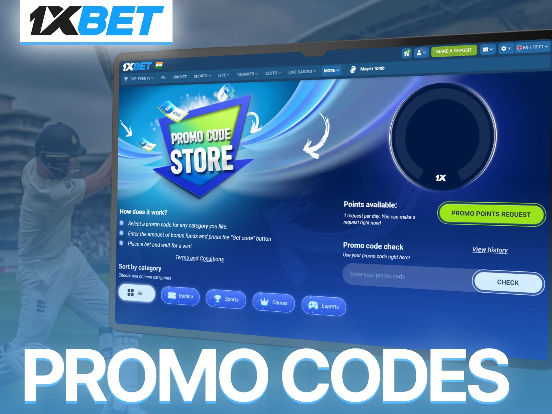 Maximize cricket betting rewards on 1xBet using exclusive promo codes today.
