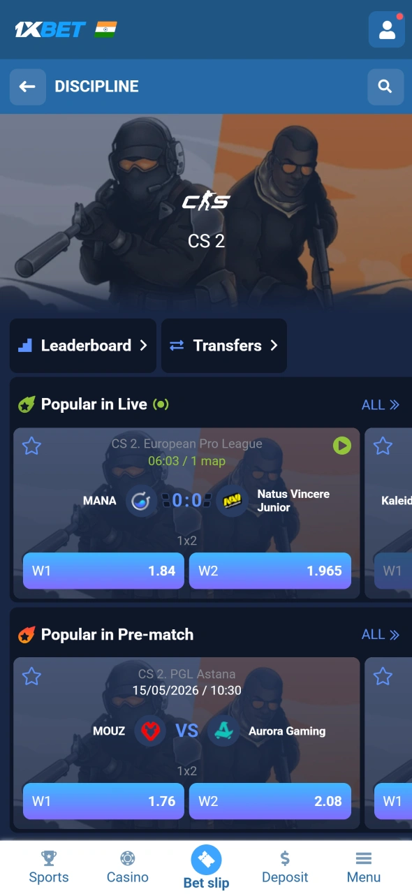 Choose CS2 match and market on 1xBet for smarter betting opportunities.