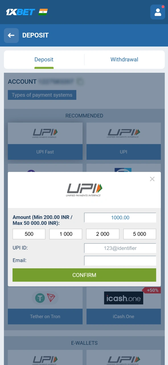 Confirm payment on 1xBet and receive balance without unnecessary delays.