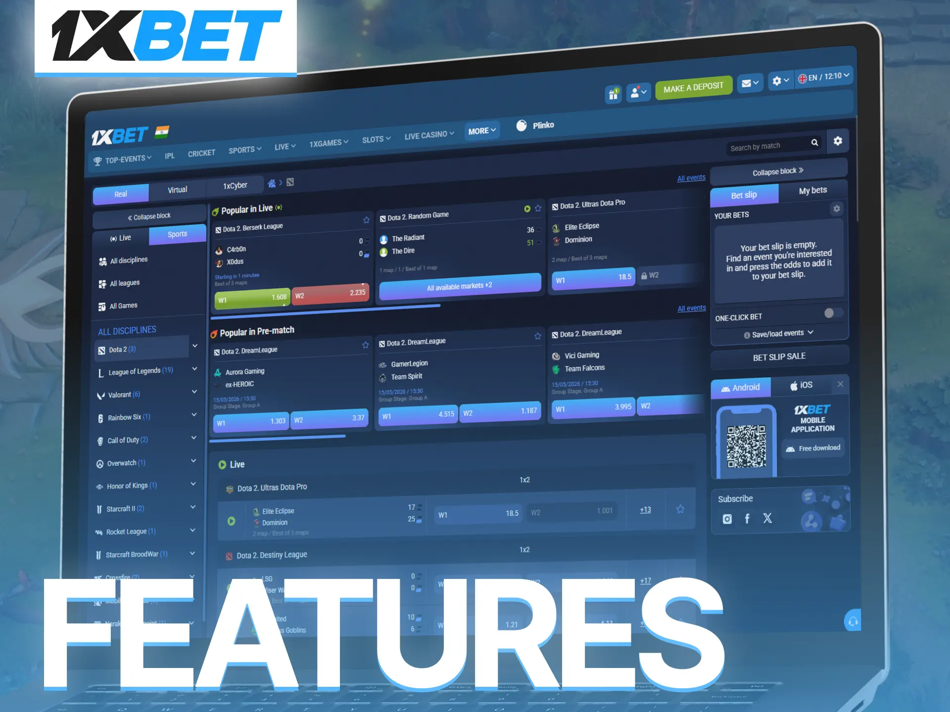 Discover why Indian bettors choose 1xBet for reliable Dota 2 betting.