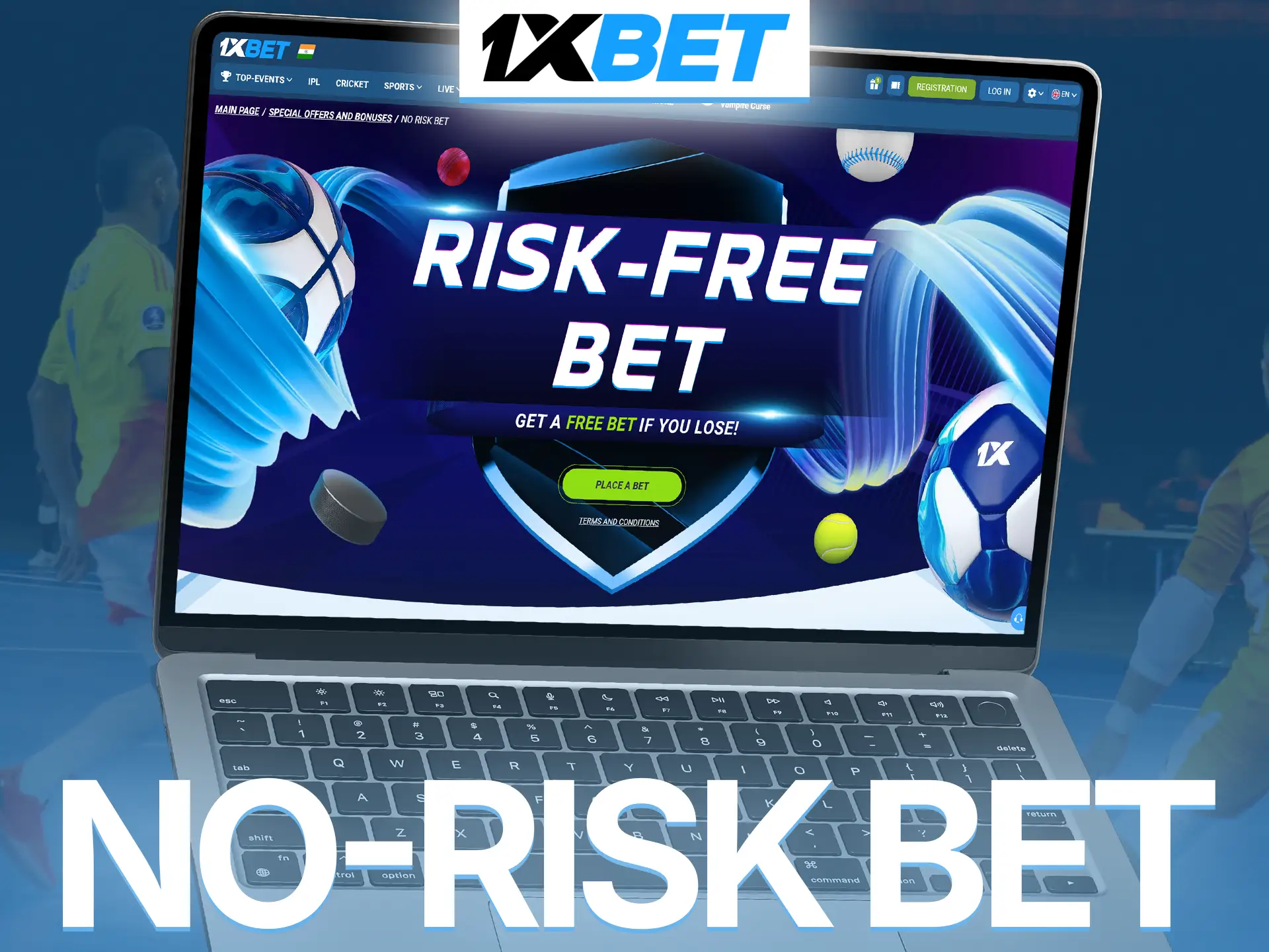 Enjoy a risk-free wager opportunity on competitive futsal matches at 1xBet India.