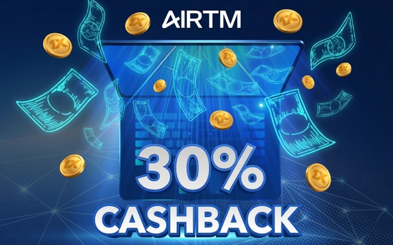 Receive 30 percent cashback bonus on 1xBet and recover losing bets.