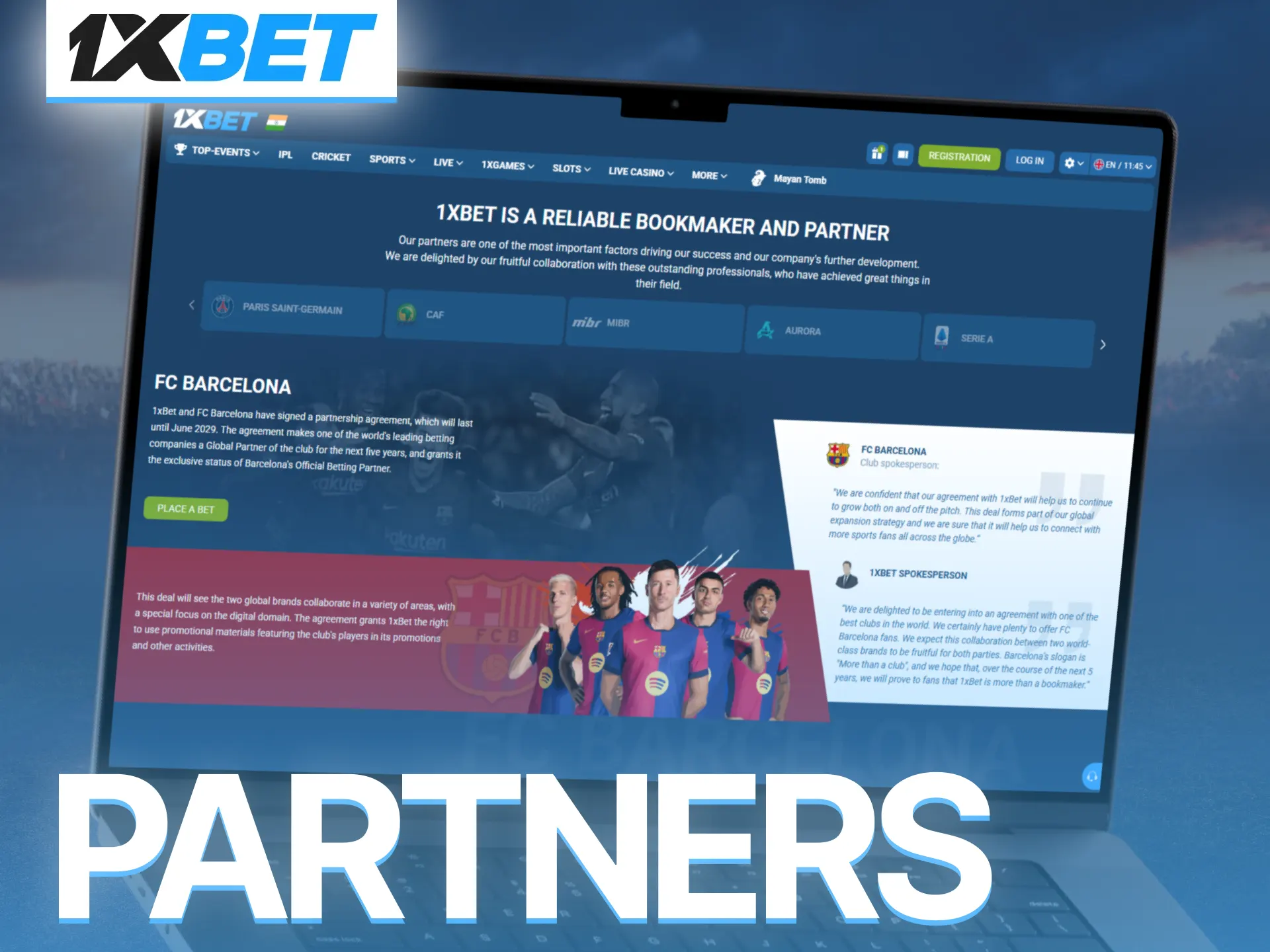 Explore 1xBet partners and discover trusted gaming collaborations worldwide.