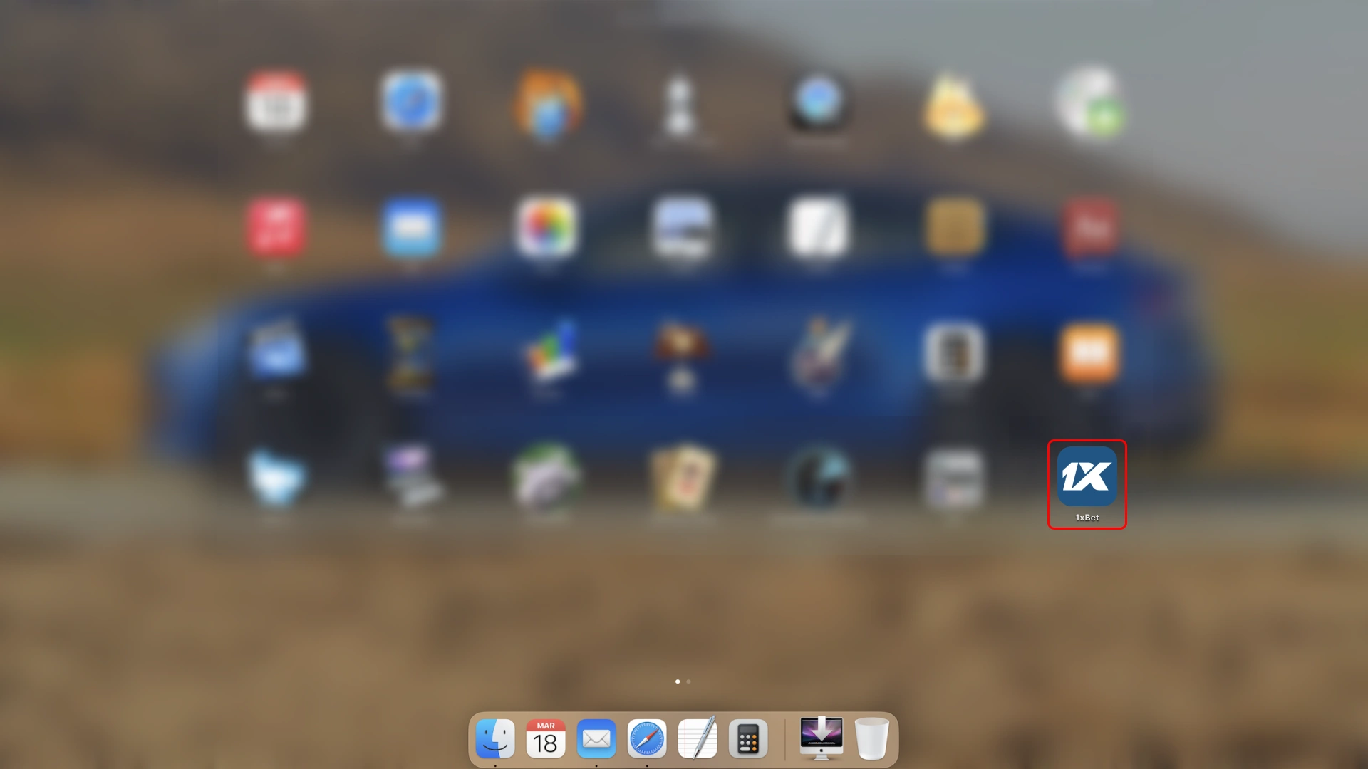 Allow launch permissions for 1xBet application on your Mac device.