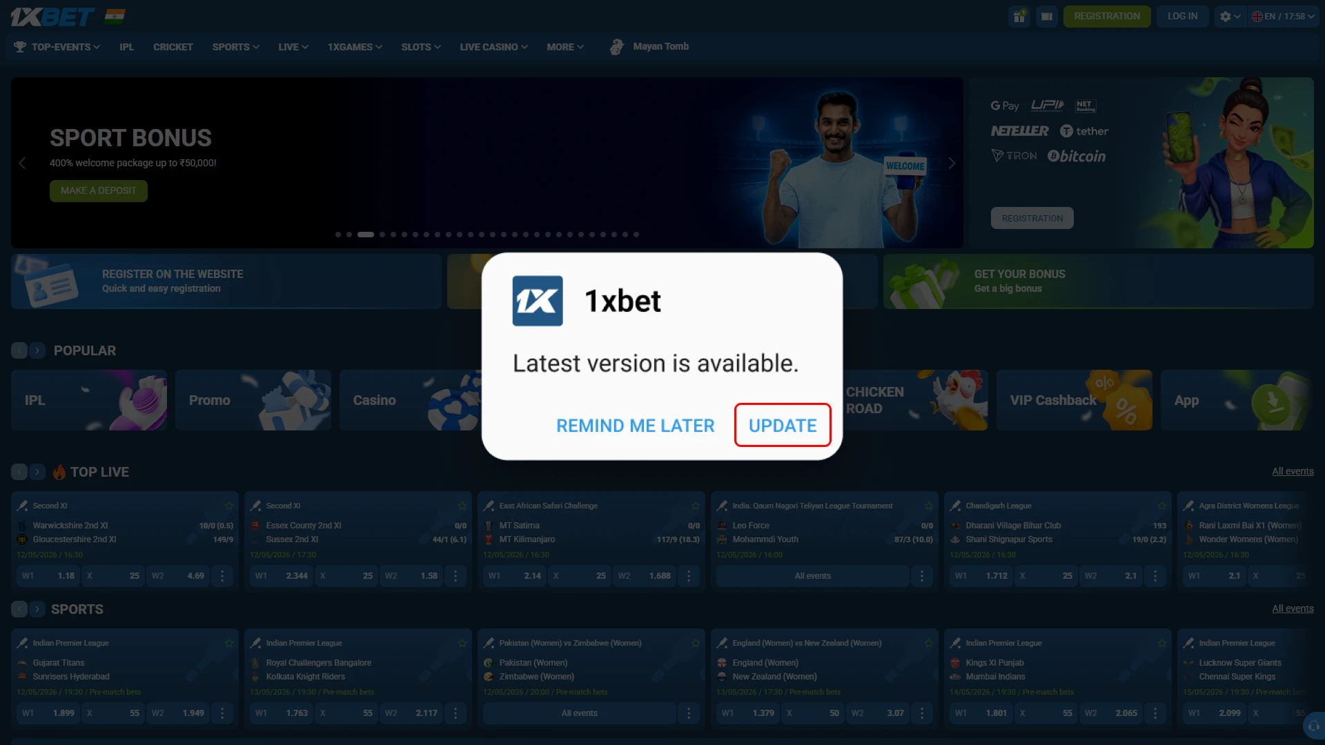 Download latest update for 1xBet desktop client and optimize performance.