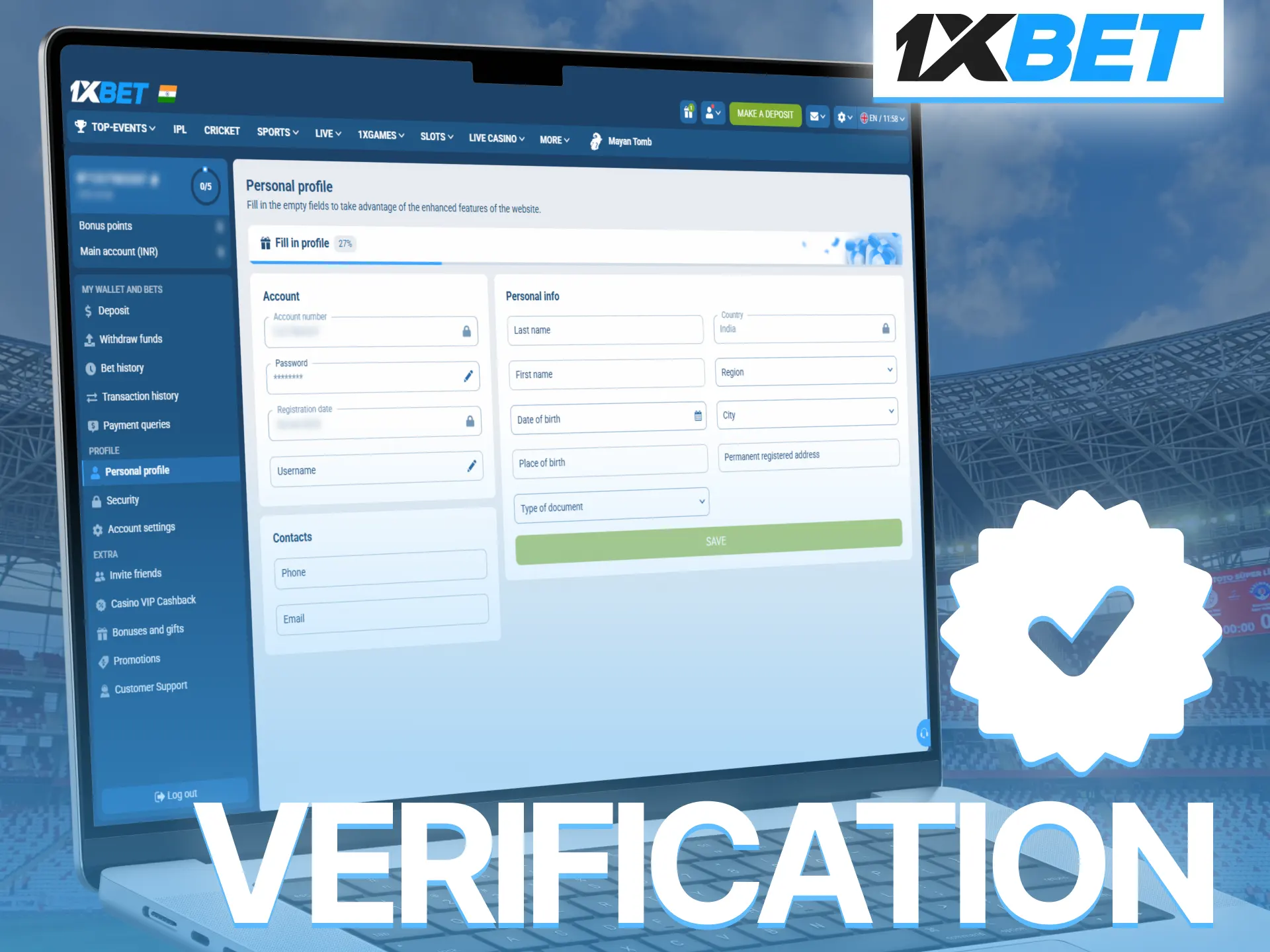 Verify your 1xBet account and enjoy secure betting transactions confidently.