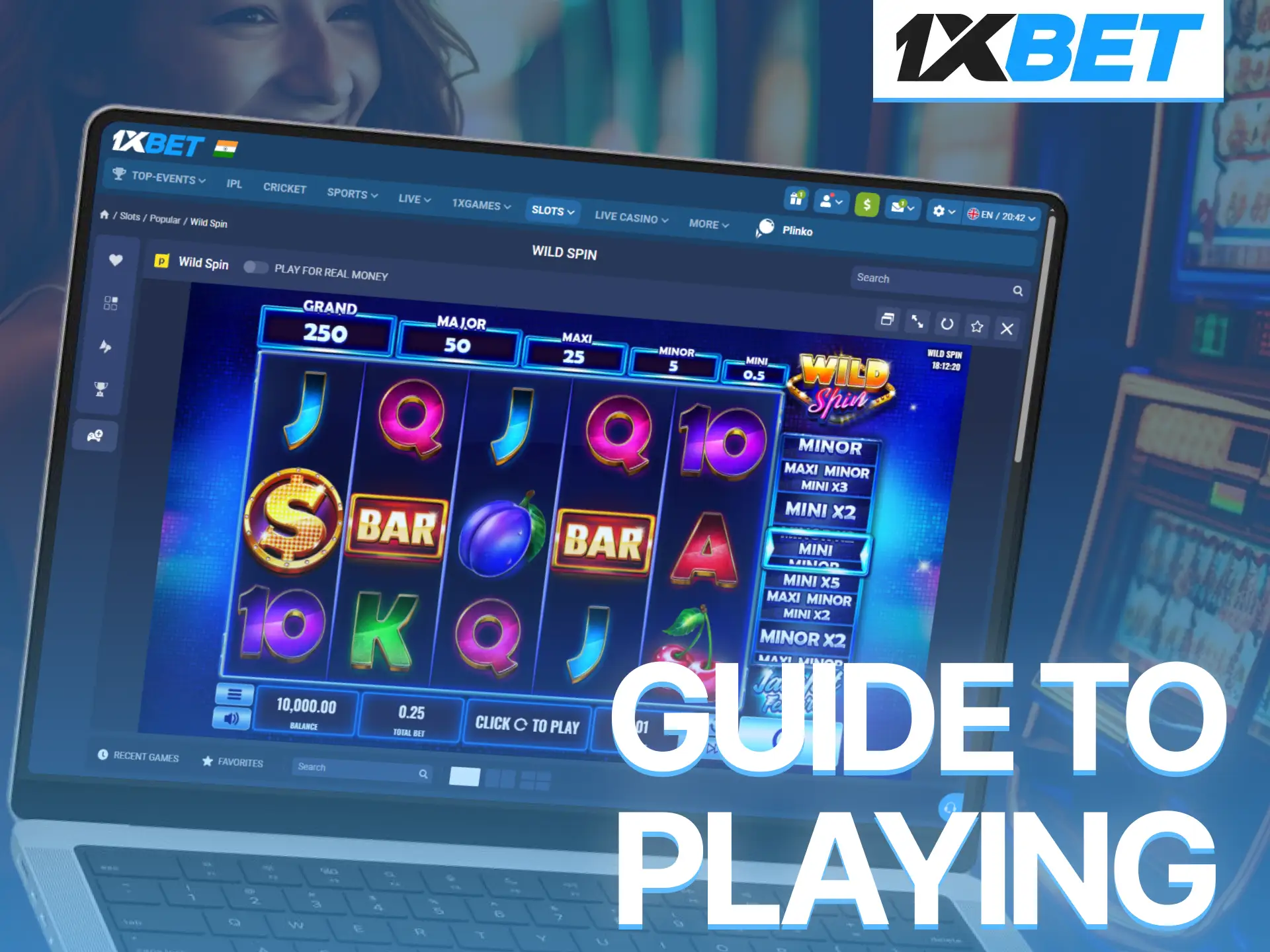 Learn the basics and follow the step-by-step guide to play slots at 1xBet.