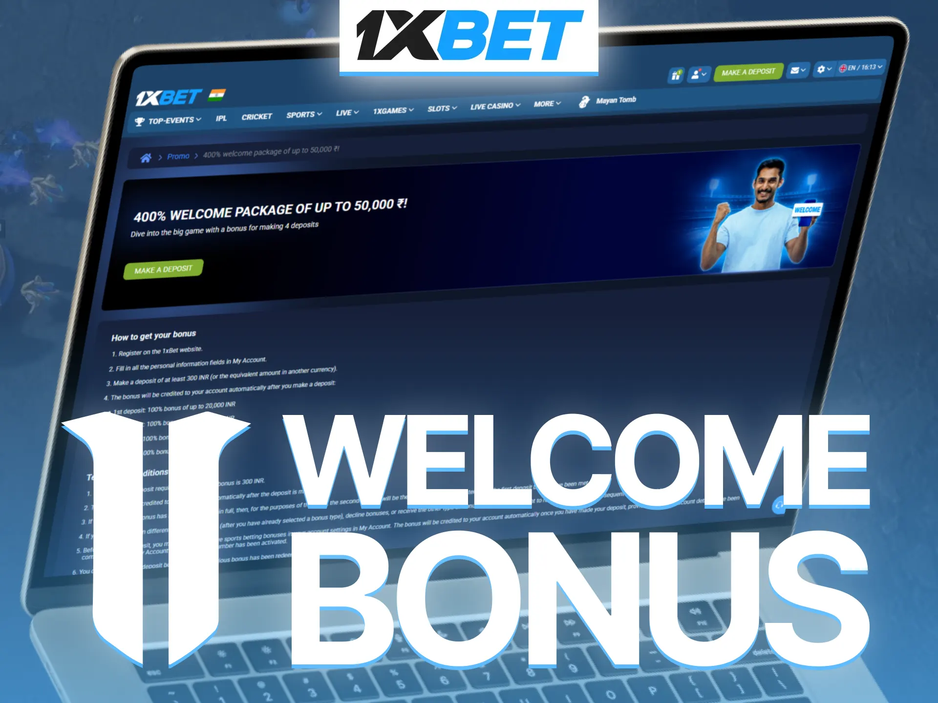 Claim 1xBet welcome bonus for StarCraft II bettors in India today.