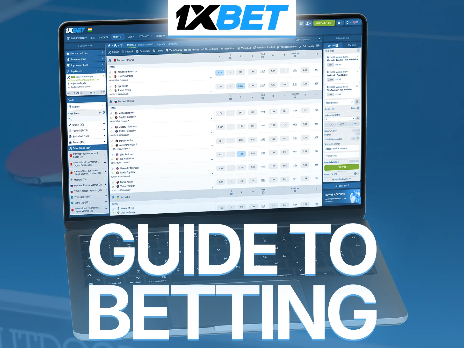 Follow our detailed guide to master table tennis sports wagering.
