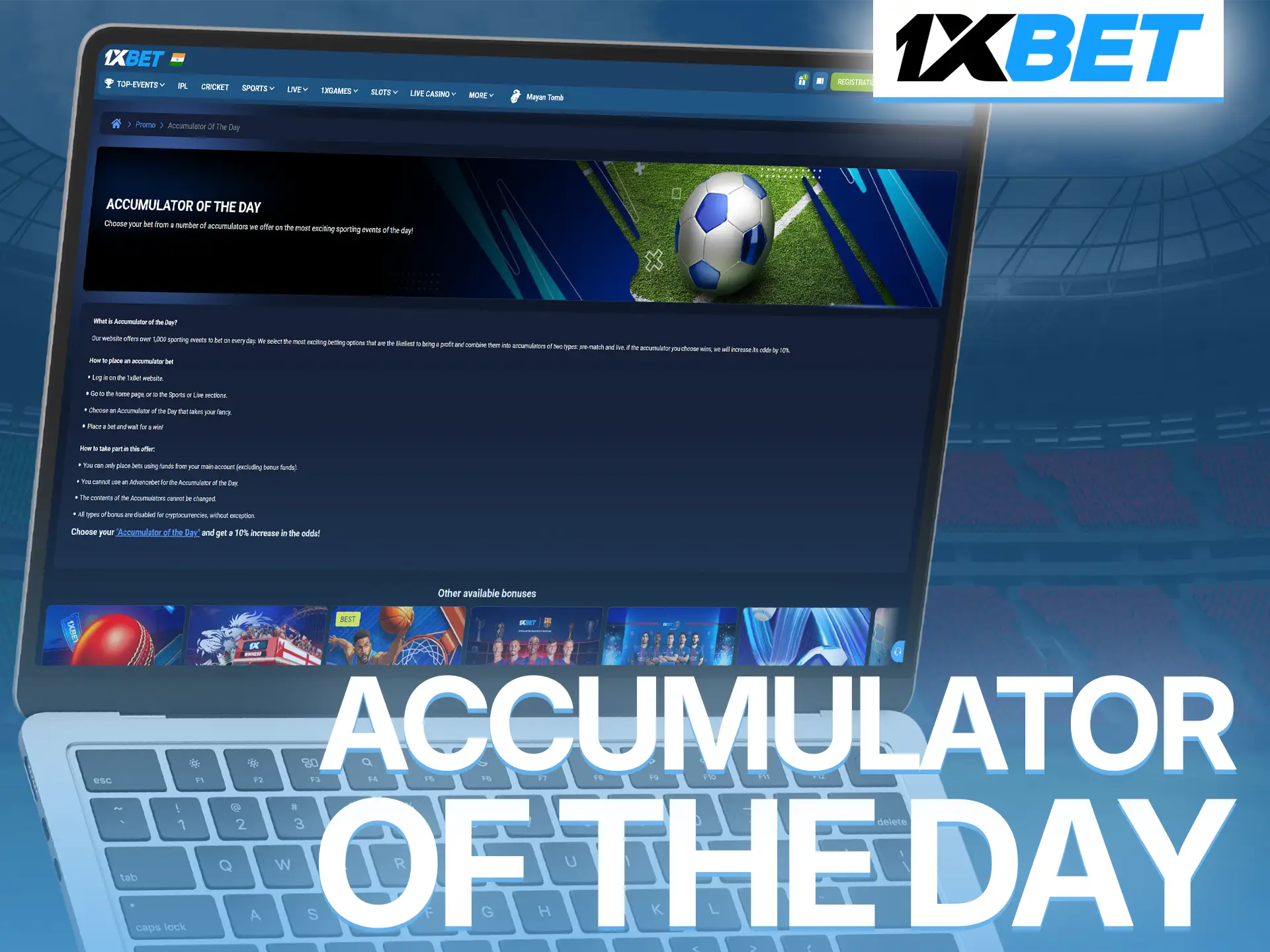 Increase your potential volleyball profit by choosing the accumulator of the day.