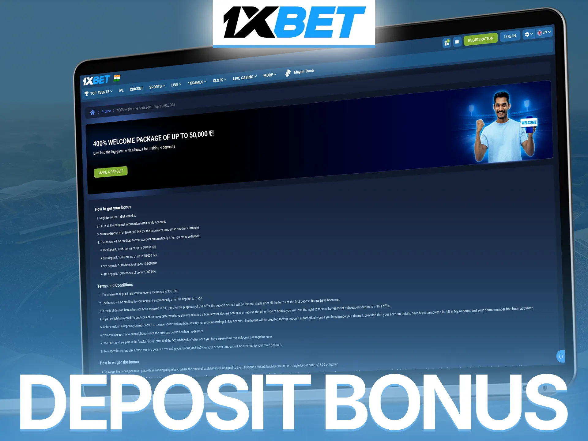 Claim your massive deposit bonus for volleyball betting at 1xBet.