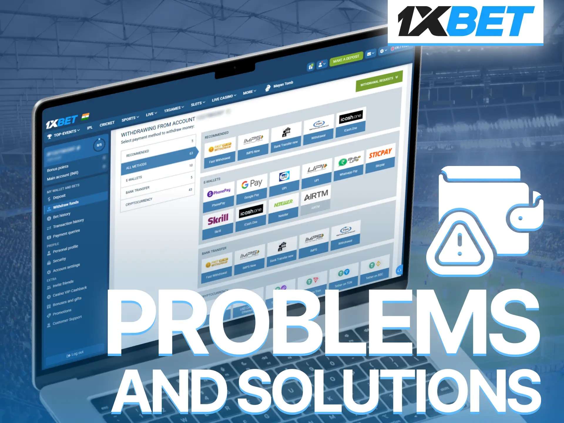 Resolve common withdrawal problems on 1xBet using practical solutions quickly.